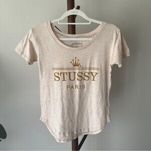 Stussy “PARIS” Oatmeal Tee